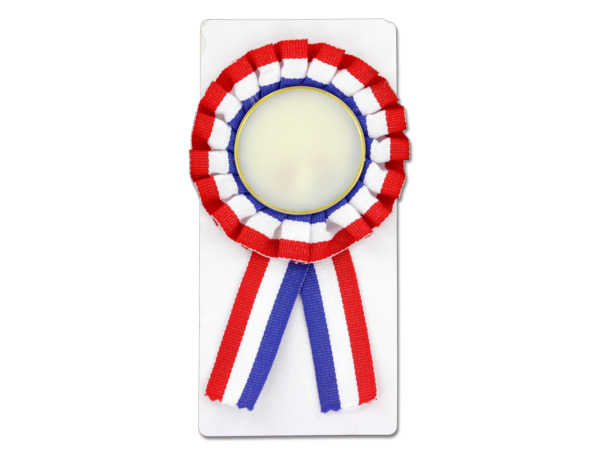 Red, white and blue award ribbon
