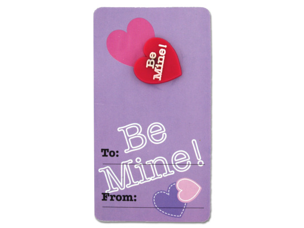 Valentine Girl Pins On Cards