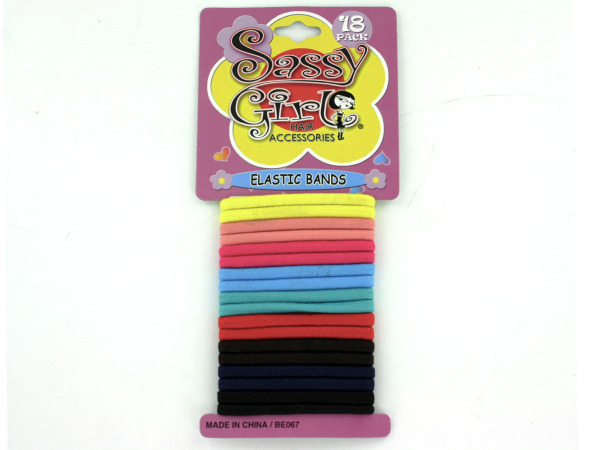 Colored hair bands