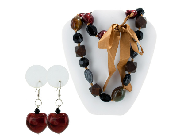 beaded necklace/earrings
