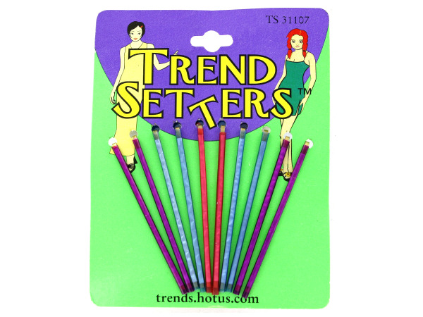 5 pair bobby pins assorted colors