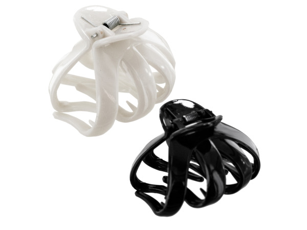 hair jaw clip assorted white or black