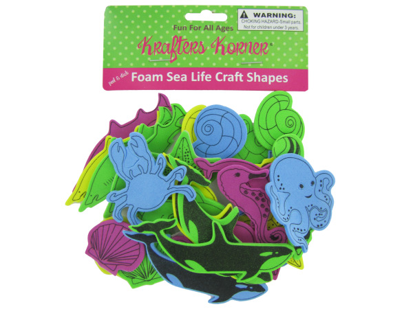 Foam Sea Life Craft Sticker Shapes - Click Image to Close