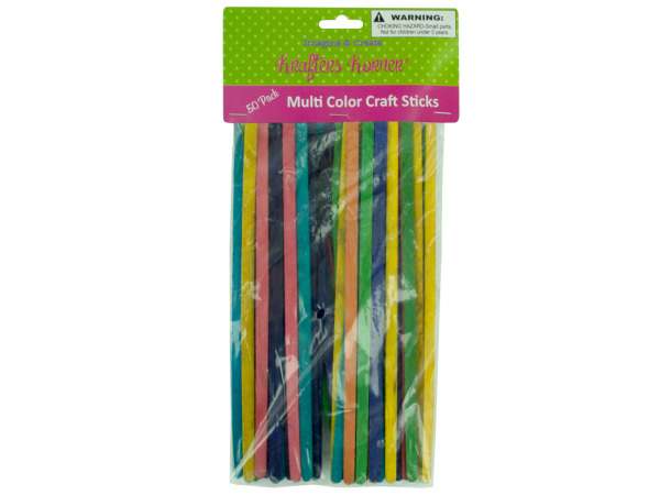 Colored craft sticks