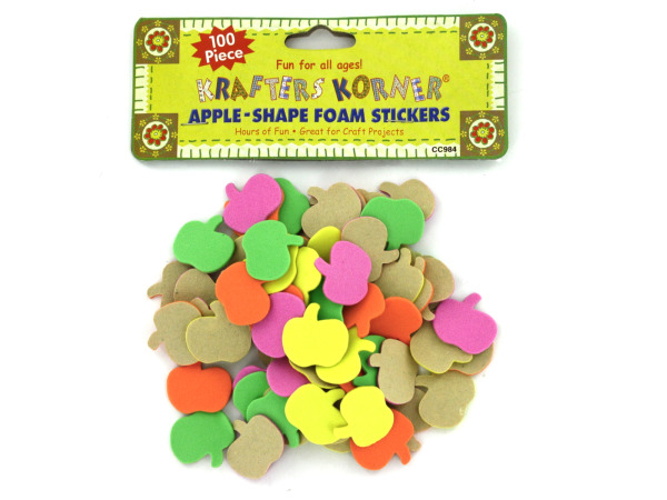 Apple-shape foam stickers