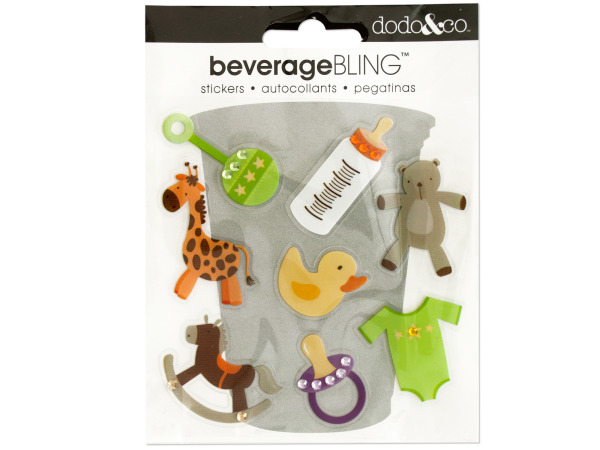 Baby Icons Beverage Bling Stickers