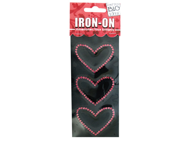 Hearts Rhinestone Iron-On Transfer