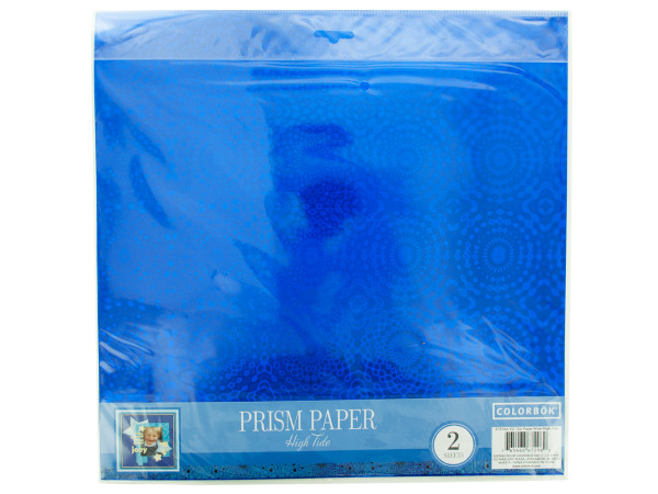 Blue High Tide Prism Craft Paper