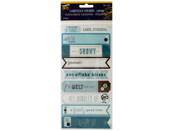 Winter Twig Cardstock Labels Stickers - Click Image to Close