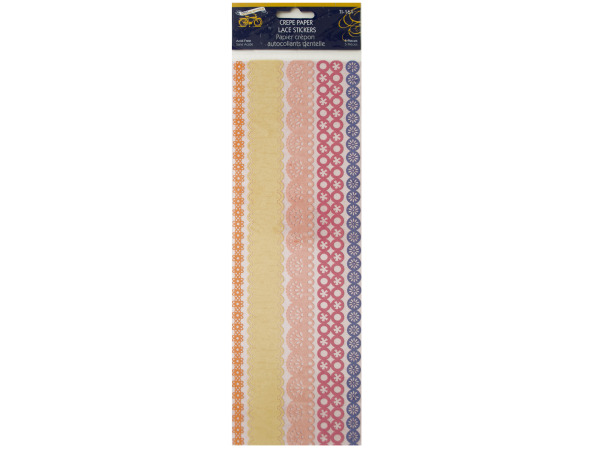 Summer Love Crepe Paper Lace Stickers