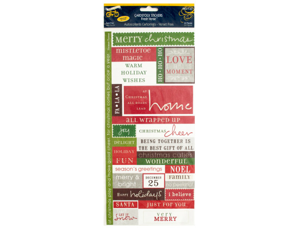 Christmas Cheer Cardstock Stickers