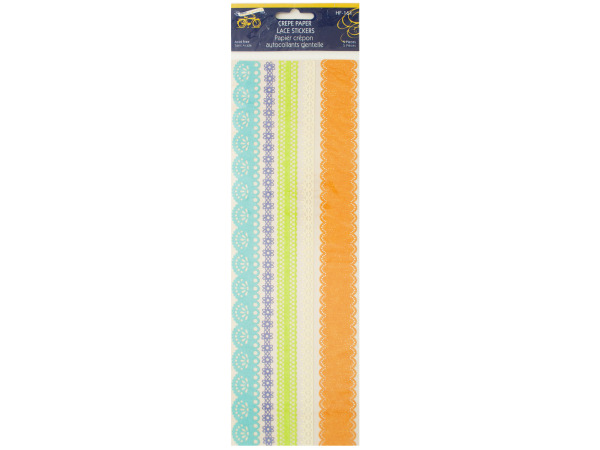 Spring Fever Crepe Paper Lace Stickers