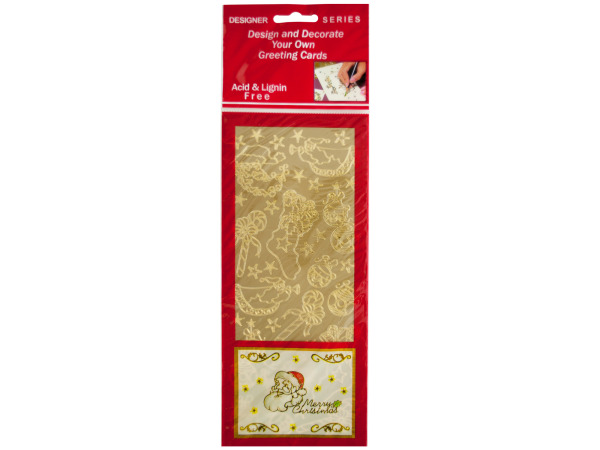 Enchanted Christmas Gold Foil Stickers