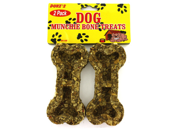 2 Pack bone-shaped dog munchies