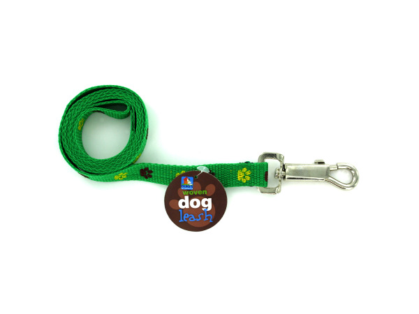 Dog leash with paw print design