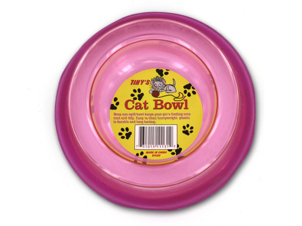 Non-spill cat bowl