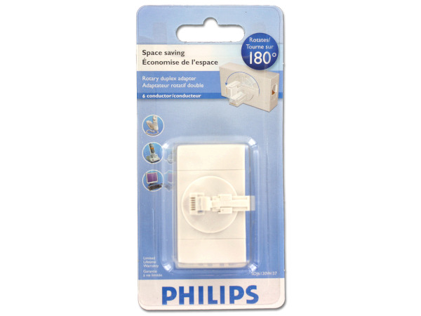 Philips rotary space saving duplex adapter