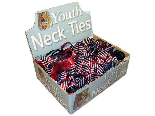 Children's Print And Solid Ties