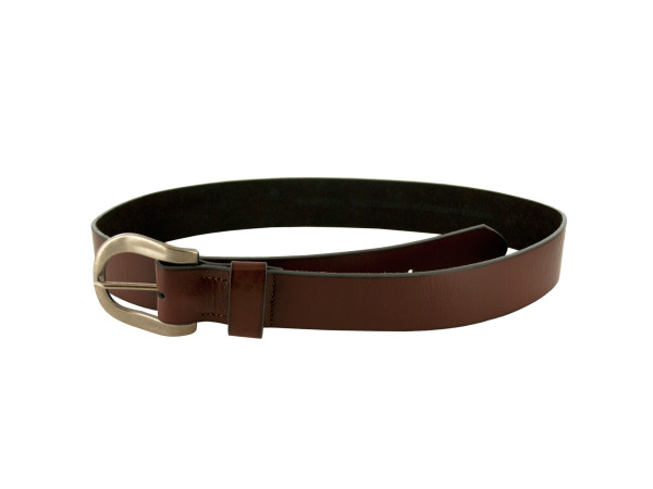 2x brown belt slvr buckle