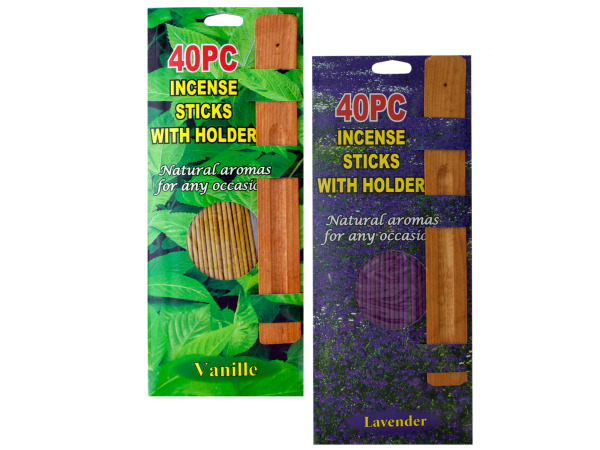 40 Piece Incense Sticks With Holder
