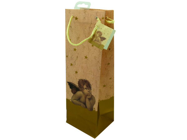Angel design bottle gift bag