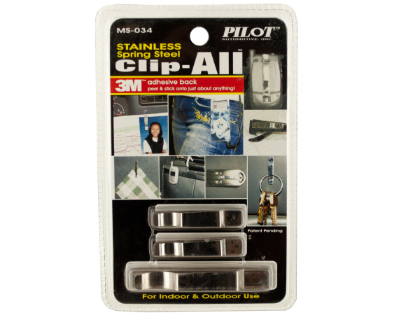 Stainless Steel Clip All Adhesive Spring Clips