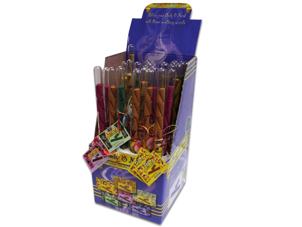 Incense sticks and cones display