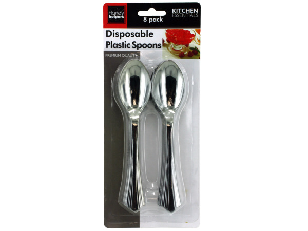Disposable plastic spoons