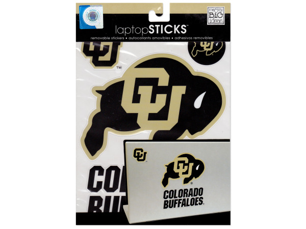 colorado buffaloes removable laptop stickers