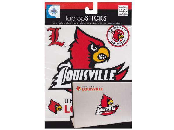 university of louisville removable laptop stickers