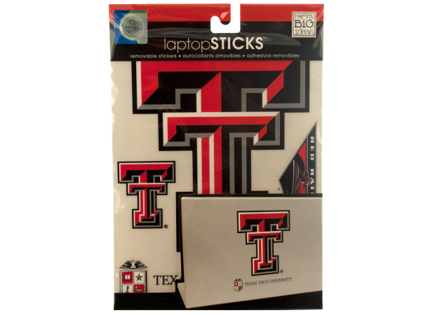 texas tech university removable laptop stickers