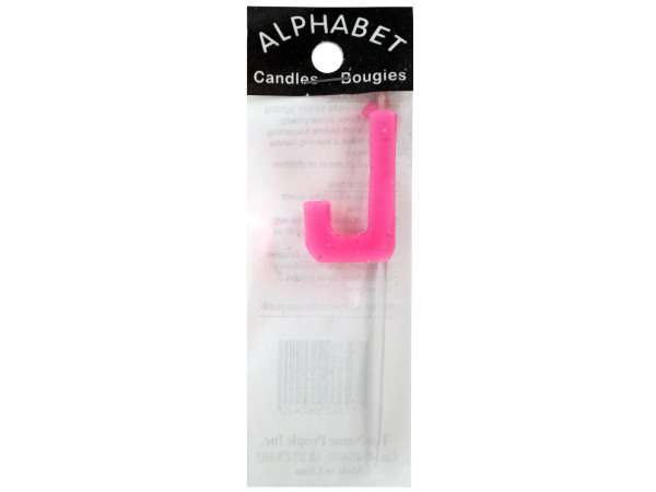 Alphabet Letter Candle