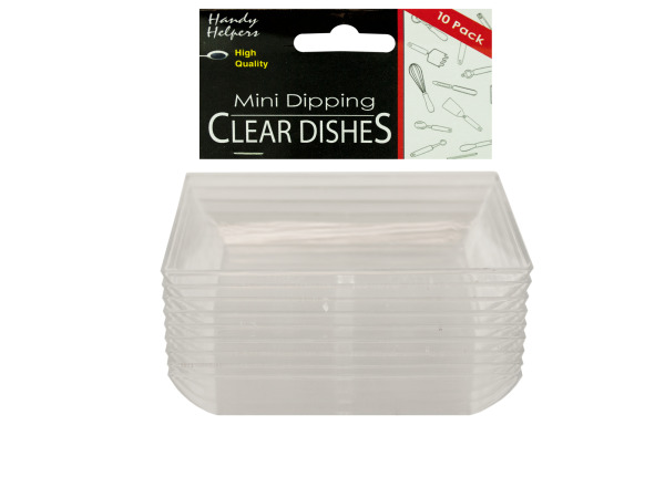 Clear Mini Dipping Dishes Set