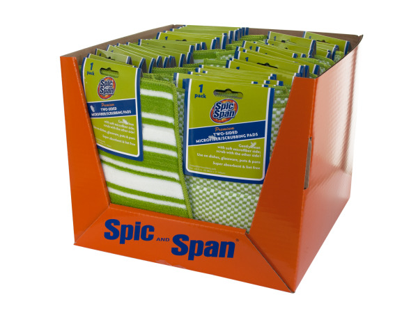 Spic and Span Two-Sided Microfiber/Scrubbing Pads Counter Top Display