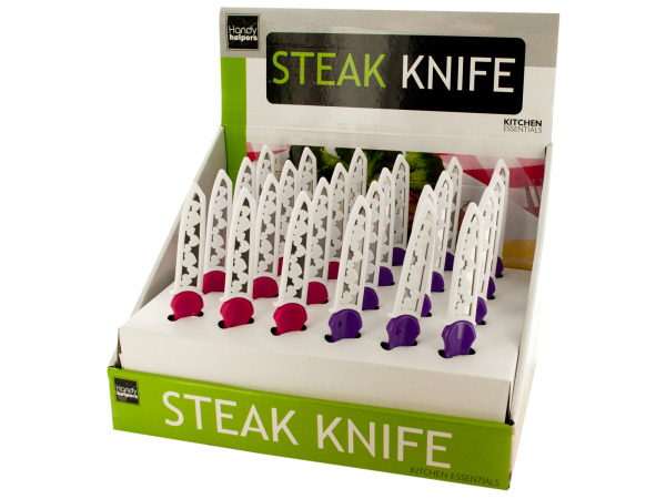 Steak Knife with Hearts Cover Counter Top Display