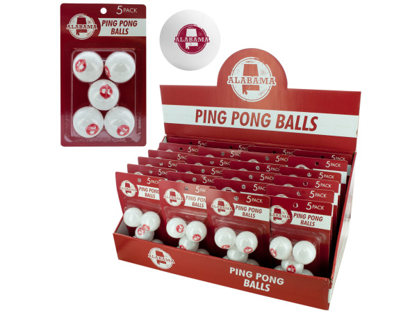 Alabama Ping Pong Balls Countertop Display