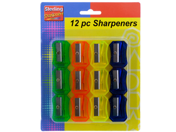 12 Pack Of Pencil Sharpeners