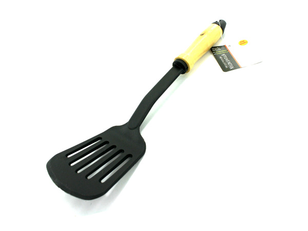 Nylon spatula with wood handle