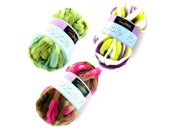 Boucle yarn (assorted colors)