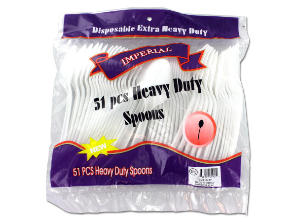 Heavy duty plastic spoons