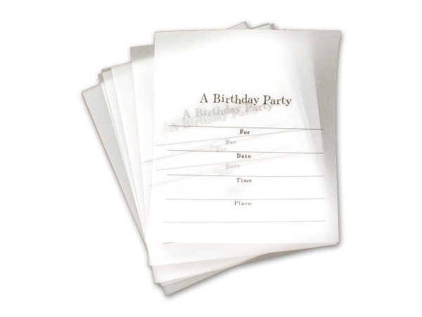 Mix and match party invitation overlays, birthday party