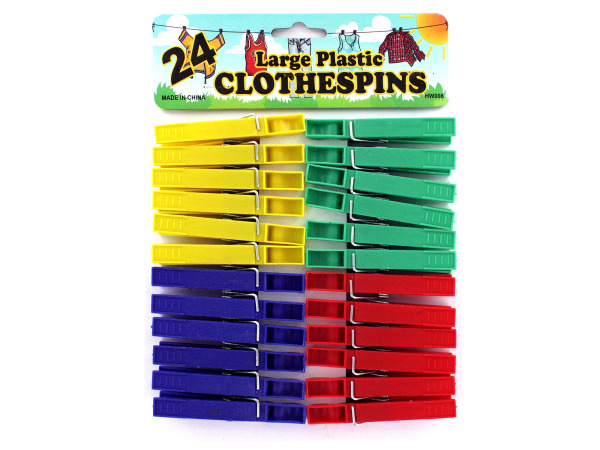 Plastic clothespins