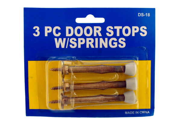 3 pack spring door stops