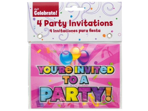Holographic Girl Party Invitations