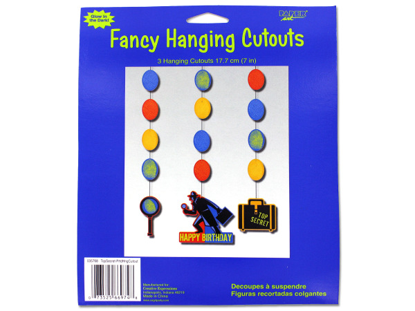 fancy hanging cutouts 3 hanging cutouts per pack 7 in l