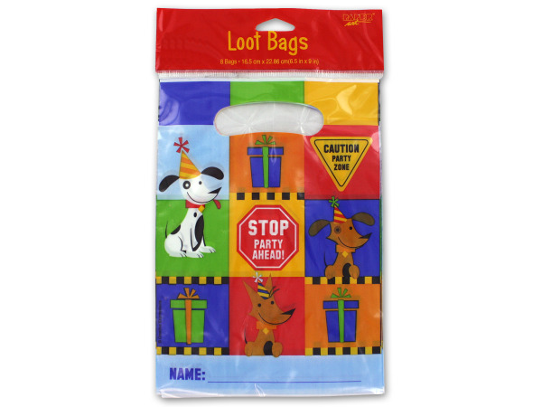 Rescue Pals construction-themed loot bags, set of 8