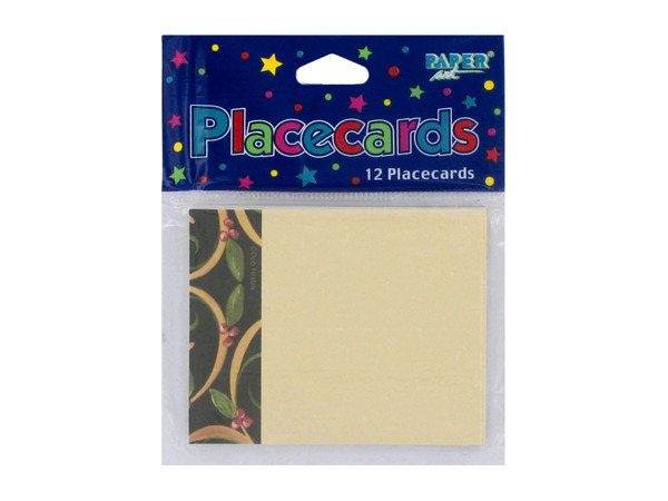 Chocolate Berries place cards, pack of 12