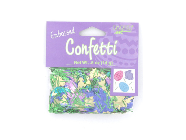 easter fun embossed confetti mix .5 ounce bag