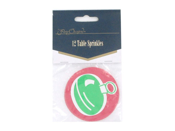 Holiday table sprinkles, pack of 12
