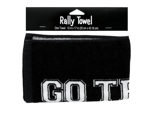 black rally towel